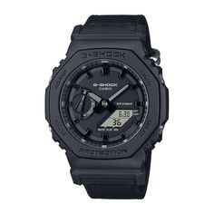 Street-smart utilitarian and nature-minded at the same time — this G-Shock with Cordura® nylon band checks all the boxes. Carbon/Resin Octagonal case; mineral glass crystal Analog/Digital display with Grey hands and markers Includes day indicator, stopwatch, countdown timer and alarm Black Cordura® nylon band Shock resistant; water resistant to 200 meters We are an authorized Casio dealer Gengar Fossil Watch, G Shock Paracord Watch Band, Streetwear Watches With Analog Display, Functional Streetwear Watch With Analog Display, Functional Analog Display Watches For Streetwear, Black Hiking Watches With Analog Display, Black Analog Watches For Hiking, Black Analog Display Watch For Hiking, Casual Digital Watches For Outdoor Activities