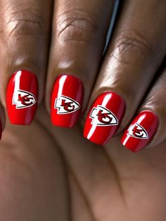 Red Chief, Red And Gold Nails, Best Nail Art, Best Nail