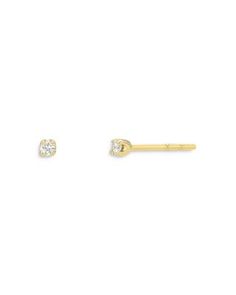 Zoe Lev 14K Yellow Gold Diamond Mini Stud Earrings Diamond Earrings Studs Gold, Micro Earrings, Gold Diamond Stud Earrings, Jewelry Stack, Gold Diamond Earrings Studs, Mini Studs, Diamond Earring, Gold Stud Earrings, Tiny Diamond