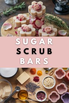 Learn how to make Sugar Scrub Bars DIY with this easy Exfoliating Soap Bar Recipe! Create glowing skin with a DIY Sugar Scrub Recipe and Body Scrub Bars DIY. Discover Rose Sugar Scrub and Glow Bar ideas for your self-care routine. Find the Best Sugar Scrub Recipe, Body Scrub Bar techniques, and Soap Scrub Recipe tutorials. Explore Homemade Scrubs Recipes and Body Sugar Scrub DIY Recipes. Wondering, "How Do You Make Sugar Scrub?" Our Bath Scrubs DIY Recipes and Sugar Soap ideas will guide you step-by-step. Try these DIY Body Scrub Recipes for the ultimate homemade spa experience! Soap Scrub Recipe, Scrubs Diy Recipes, Sugar Scrub Diy Recipes, Scrub Bars Diy, Body Sugar Scrub Diy, Christmas Sugar Scrub Diy, Diy Bath Scrub Recipes, Diy Scrub Bars, Diy Sugar Scrub Bars