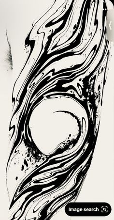 an abstract black and white drawing of a woman's face