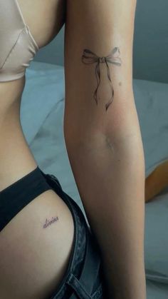 Cupid Tattoo, Minimal Tattoos, Small Girly Tattoos, Bow Tattoo, Petite Tattoos, Stylist Tattoos, Cute Tattoos For Women, Classy Tattoos, Discreet Tattoos