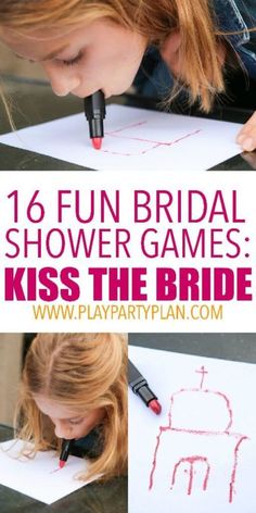 Bridal Shower Games Funny, Wedding Party Games, Kiss The Bride, Bachelorette Party Planning