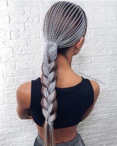 All About Braids on Instagram: “Everyday Beauty 👸🏼 • Author @svetlana_koroteeva • #hairinspo #hairinspiration #braids #braidtutorial #hairoftheday #fashionista…” Afro Cornrows, Low Pony Hairstyles, Low Ponytail Hairstyles, Pony Hairstyles, Beautiful Hairstyles, Braid Tutorial, Glam Look, Low Ponytail, Braided Hairstyles Easy