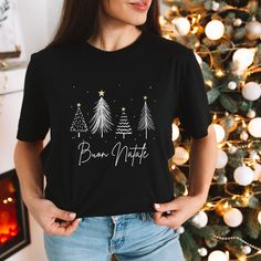 This Italian Christmas T-shirt is the perfect holiday apparel to wear for gatherings during the holiday season. Gift him or her this cute comfy crewneck shirt or tee. Find more Merry Christmas clothing here in our store! Tis the season! Bella Canvas Unisex T-shirt. *Our relaxed fit tee (Bella + Canvas) is a unisex style that runs a touch small for men, and about half a size large for women. It's a relaxed fit and is soft and cozy. See the size chart image for measurements. *The design color may Spanish Christmas, Comfy Crewneck, Group Matching, Italian Christmas, Christmas Clothing, Merry Christmas Vintage, Holiday Apparel, Cute Comfy, Christmas Tees