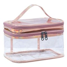 Description: Introducing our transparent cosmetic bag, the perfect organizer for all your beauty essentials! Made from high-quality waterproof PVC material, this bag protects your cosmetics from dust and moisture. The large main compartment easily fits larger items, while the small top compartment, separated by a zipper, is perfect for brushes, lipstick, and smaller items. The well-done stitching and smooth-opening zipper ensure durability and convenience. Whether you're at home, traveling, or w Organization Travel, Clear Makeup Bag, Clear Travel Bag, Makeup Case Organization, Clear Cosmetic Bag, Clear Makeup, Clear Makeup Bags, Clear Tote Bags, Makeup Bag Organization