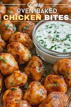 Easy Oven Baked Chicken Bites Baked Chicken Kids Will Eat, Baked Diced Chicken Recipes, Chicken Bits In Oven, Oven Baked Meals Simple, Oven Baked Appetizers, Oven Baked Chicken Bites Recipes, Easy Baked Chicken Bites, Oven Chicken Bites Recipes, Homemade Chicken Bites