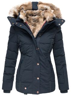 Stylish Winter Coats, Winter Coat Parka, Warm Winter Jackets, Winter Parka, Women Overcoat, Estilo Chic, Cotton Coat, Parka Coat, Winter Jackets Women