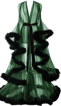 Feather Bridal Robe, Fancy Robes, Slytherin Clothes, Slytherin Outfit, Slytherin Fashion, Robe Wedding, Wedding Scarf, Bridal Robe, Cute Lingerie