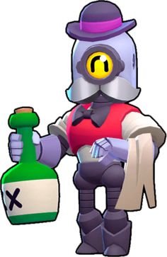 an image of a cartoon character holding a bottle