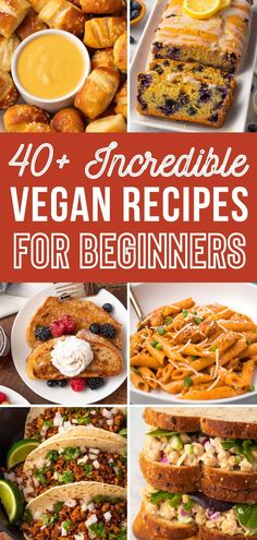 40 + incredible vegan recipes for beginners that are delicious and easy to make