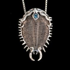 Colossal Spiked Trilobite Necklace Fossil Jewelry Ocean Necklace Trilobite Pendant Fossil Necklace P Fossil Necklace, Magic Charms, Jewelry Ocean, Ocean Necklace, Trilobite Fossil, Fossil Jewelry, Cabochon Pendant, Charm Rings, Leather Wrap Bracelet