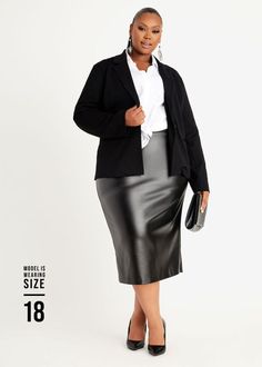 Black Power Ponte Blazer, Black Stretch Notch Lapel Blazer For Office, Stretch Blazer With Notch Lapel For Office Wear, Stretch Blazer For Business Casual, Fall Office Blazer With Stretch, Fall Office Stretch Blazer, Stretch Fall Blazer For Office, Chic Stretch Blazer For Workwear, Plus Size Workwear, Trendy Chic