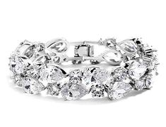 a bracelet with lots of diamonds on it