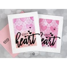 two valentine's day cards with the words, always my heart