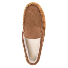 Classic and comfortable, MUK LUKS Men's Everett Moccasin Slippers are great for casual style. Plush foam insoles offer a relaxing feel while wool blended with faux fur lining keeps toes warm all season long. Wipe with Damp Cloth. Do Not Bleach. Dry Flat. Imported -Indoor/Outdoor TPR Sole -80% Polyester, 20% Wool Insole -100% Leather Upper -80% Polyester, 20% Wool Lining -Foam Insole - Men?s Whole Sizes 9-13 -Multiple Color Options Available Moccasin Slippers, Moccasins Slippers, Multiple Color, Leather Heels, Moccasins, Casual Style, Color Options, Fitness Fashion, Wool Blend