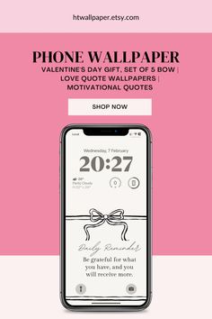 a phone with the text valentine's day gift for him and her