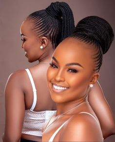 New Braided Hairstyles, Bun Style, Corporate Events Decoration, Short Box Braids Hairstyles, Short Box Braids, Big Bun, Chic Hair, Bun Styles, Box Braids Hairstyles For Black Women