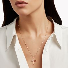 With its shining simplicity and defined silhouette, our Cross Pendant is a sleek and contemporary interpretation of a classic motif, realised in warm rose gold. Accented with pavé diamonds, the surface of the gold has been expertly faceted for a gleaming, polished finish. The Classic Graff collection celebrates the timeless jewels and eternally elegant designs that are quintessential Graff. Elegant Cross pendant in 18 carat rose gold with a total diamond carat weight of approximately 0.09 carats. Diamond Shaped Engagement Ring, Bangle Watches, Engagement Ring Shapes, Bridal Engagement Rings, Stacked Jewelry, Elegant Designs, Diamond Carat, Fancy Color Diamonds, Pendant Rings