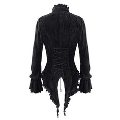 Material: Polyester;Spandex 
Size: XS-3XL 
Sku: SHT060 Corduroy Shirts, Black Velvet Shirt, Stand Collar Shirt, Gothic Tops, Gothic Shirts, Toil And Trouble, Leather Bustier, Elegant Gothic, Vintage Cloth