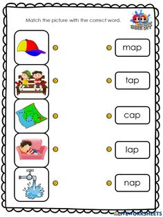 a printable worksheet with pictures and words