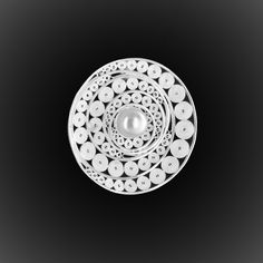 A hypnotic spiral galaxy makes up the pattern of this superb all-silver pendant. This is a truly unique piece of jewelry, specially created for all women ahead of their time.