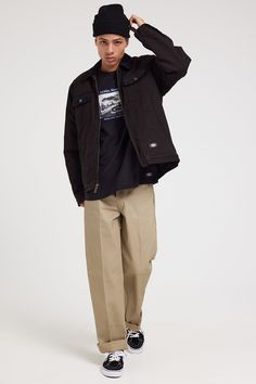 Dickies 852 Tremendous Dishevelled Free Match Pant Khaki- #baggy #Dickies #Fit #Khaki #loose #Pant #SUPER Check more at https://howcandothis.com/manstyle/dickies-852-tremendous-dishevelled-free-match-pant-khaki/ Dickies Khaki Pants Outfit Men, Dickies Outfits Men Street, Baggy Pants Outfit Street Styles, Dickies Outfits Men, Khaki Pants Outfit Men, Dickies Outfit, Dickies Khaki, Dickies Style, Baggy Pants Outfit