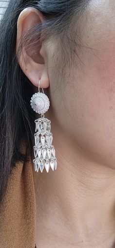 Hmong earrings real silver 999.9 Handmade Hmong Earrings, Earrings Real, Saint Paul Mn, Saint Paul, Jewelry Earrings Hoops, Beauty Book, Jewelry Earrings, Hoop Earrings, Accessory Gift