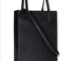 Ralph Lauren Black Tote Bag New ! Classic Black Bucket Bag For Errands, Classic Black Bucket Bag For Casual Use, Black Square Satchel For Everyday Use, Classic Black Bag For Errands, Black Square Satchel With Leather Handles, Versatile Black Bags For Errands, Black Square Bags For Errands, Square Black Satchel For Errands, Black Satchel With Leather Handles For Errands