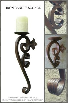 Quality iron candle sconces are what our customers are looking for. Always happy to provide the best in quality and craftsmanship in wall hanging candle holders. English Lighting, Mexican Casa, Wrought Iron Candle Sconces, Wall Candle Sconces, Wall Decor Amazon, Wall Hanging Candle Holders, Candle Holder Wall, Painted Wood Walls, Hanging Candle