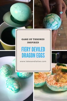 the game of thrones inspired fiery deviled dragon eggs