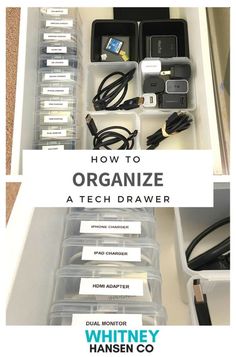 Everyone has a drawer in their home they are less than proud of. For me, that’s my tech drawer in the office. It’s a bit on the crazy side and didn’t really have a sense of where things belong. So I turned to one of my favorite bloggers and podcast guest on The Money Nerds, […] Tech Drawer, Electronics Organization Storage, Podcast Guest, Ocd Organization, Human Psychology, Drawer Organization, Organisation Hacks, Electronic Organization