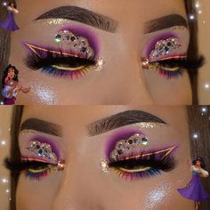 Makeup Eyeshadow Looks, Edc Makeup, Ig Makeup, Disney Princess Makeup, Stunning Eye Makeup, Glam Life, Princess Makeup, Cute Eye Makeup