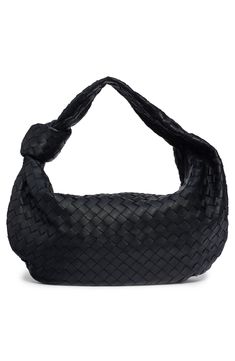 The brand's iconic intrecciato weave, crafted from handwoven strips of soft nappa leather, textures this softly structured hobo. Top zip closure Interior zip pocket Lambskin leather Made in Italy Designer Handbags Bv Jodie, Bottega Veneta Jodie, Leather Hobo Bag, Leather Hobo, Nappa Leather, Lambskin Leather, Hobo Bag, Bottega Veneta, Designer Handbags