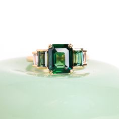 Remembrance Rings, Emerald Engagement Ring Green, Contemporary Fine Jewelry, Gemstone Engagement Ring, Emerald Wedding Rings, Future Engagement Rings, Custom Engagement Rings, Minimalist Ring, Put A Ring On It