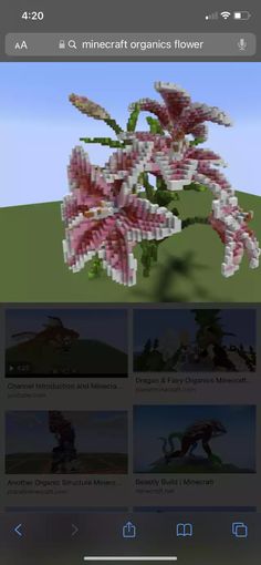 an image of some flowers made out of legos on the app store's website