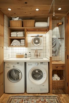 Laundry Room Build Out, Laundry Room Closet Ideas, Room Closet Ideas, Storage Laundry Room, Outdoor Laundry Rooms, Tiny Laundry, Laundry Room Design Ideas, Laundry Nook, Stacked Laundry Room