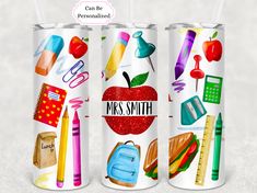 Teacher apple 20 oz. skinny tumbler. - Mayan Sub Shop Drinks Tumbler, Teacher Apple, Teacher Tools, Teacher Christmas Gifts, Convection Oven, Teacher Name, Metal Straws, Sublimation Tumbler, Plastic Straw