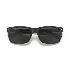 Rubber wasn't commonly seen on sunglasses in the 1940s. So while the frame of Persol's 3048S might be inspired by designs of that era, the rubberized finish of its acetate body is firmly grounded in modern times. The silhouette has a high bridge to better fit faces with lower cheekbones, and the crystal lenses are a polarized green for improved visibility around water and less eye stress in day-to-day situations. Made in Italy, they also sport the brand's signature Meflecto flexible stem system Classic Matte Black Aviator Sunglasses For Outdoor, Classic Matte Black Sunglasses With Uv Protection, Classic Matte Black Sunglasses With Uva Protection, Classic Matte Black Aviator Sunglasses With Anti-reflective Coating, Matte Black Classic Aviator Sunglasses With Square Frame, Classic Matte Black Aviator Sunglasses With Tinted Lenses, Classic Matte Black Sunglasses With Gradient Lenses, Classic Matte Black Aviator Sunglasses With Gradient Lenses, Classic Matte Black Aviator Sunglasses With Uva Protection