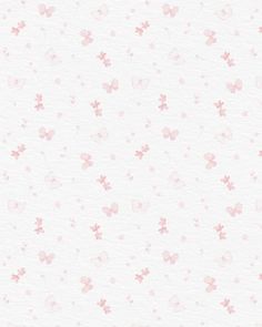 a white background with pink flowers and butterflies