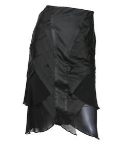 For Sale on 1stdibs - Tom Ford for GUCCI F/W 2004 Collection Designer size 40 - US 4 Black Silk Pleated Skirt, 68% Silk, 25% Nylon, 7% Elastane, Side zip closure, Fully Lined. Designer Silk Skirt, Designer Fitted Silk Skirt, Black Silk Pleated Skirt Bottoms, Black Silk Bottoms With Pleated Skirt, Black Silk Pencil Skirt, Black Fitted Silk Skirt, Black Silk Skirt For Workwear, Fitted Black Silk Skirt, Black Silk Pleated Skirt