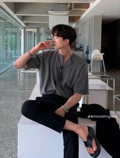 Men’s date outfits Inspo fashion (Korean) Kore Ulzzang, Fashion Boy, Half Sleeve Shirts, Men Stylish Dress, The Perfect Guy, Men Fashion Casual Outfits, Male Fashion