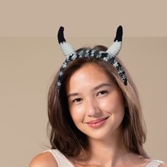 Introducing our delightful Cow and Bison Headbands - the perfect accessory to add a touch of whimsy and fun to any occasion! Whether you're attending a rodeo or costume party, celebrating a farm-themed event, or just looking to showcase your love for these gentle creatures, these horned headbands make a charming choice.  Ideal for a variety of occasions, including the county fair, costume parties, Halloween, birthday celebrations, or even just a playful day out. It's a versatile accessory that a Cow Ear Headbands, Ravelry Crochet Patterns, Fair Costume, Headband Costume, Bandeau Au Crochet, Whimsical Accessories, Plastic Headband, Costume Parties, Padded Headband