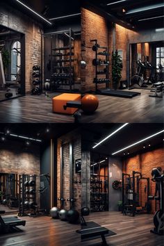 there are many gym equipment in this room