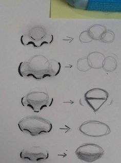 the drawing shows how to draw different shapes