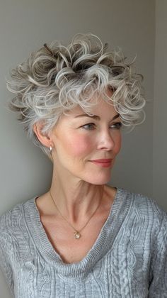 Curly Hairstyles For Women Over 50 Hairstyles For Every Hair Type, Short Gray Hairstyles, Short Curly Hairstyles For Women, Curly Hair Photos