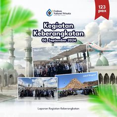 an advertisement for the celebration of keratan keberangatan on sep 28, 2014