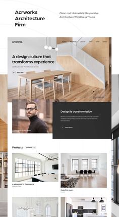 the website design for architecture firm