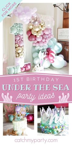 the first birthday under the sea party ideas