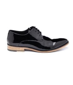 Patent Leather Wood Sole | The Black Tux Black Glossy Finish Dress Shoes With Round Toe, Black Glossy Finish Dress Shoes With Plain Toe, Black Dress Shoes With Glossy Finish And Round Toe, Black Glossy Finish Plain Toe Dress Shoes, Sleek Patent Leather Dress Shoes With Round Toe, Classic Black Dress Shoes With Glossy Finish, Modern Black Dress Shoes With Glossy Finish, Modern Patent Leather Dress Shoes With Glossy Finish, Modern Black Glossy Finish Dress Shoes